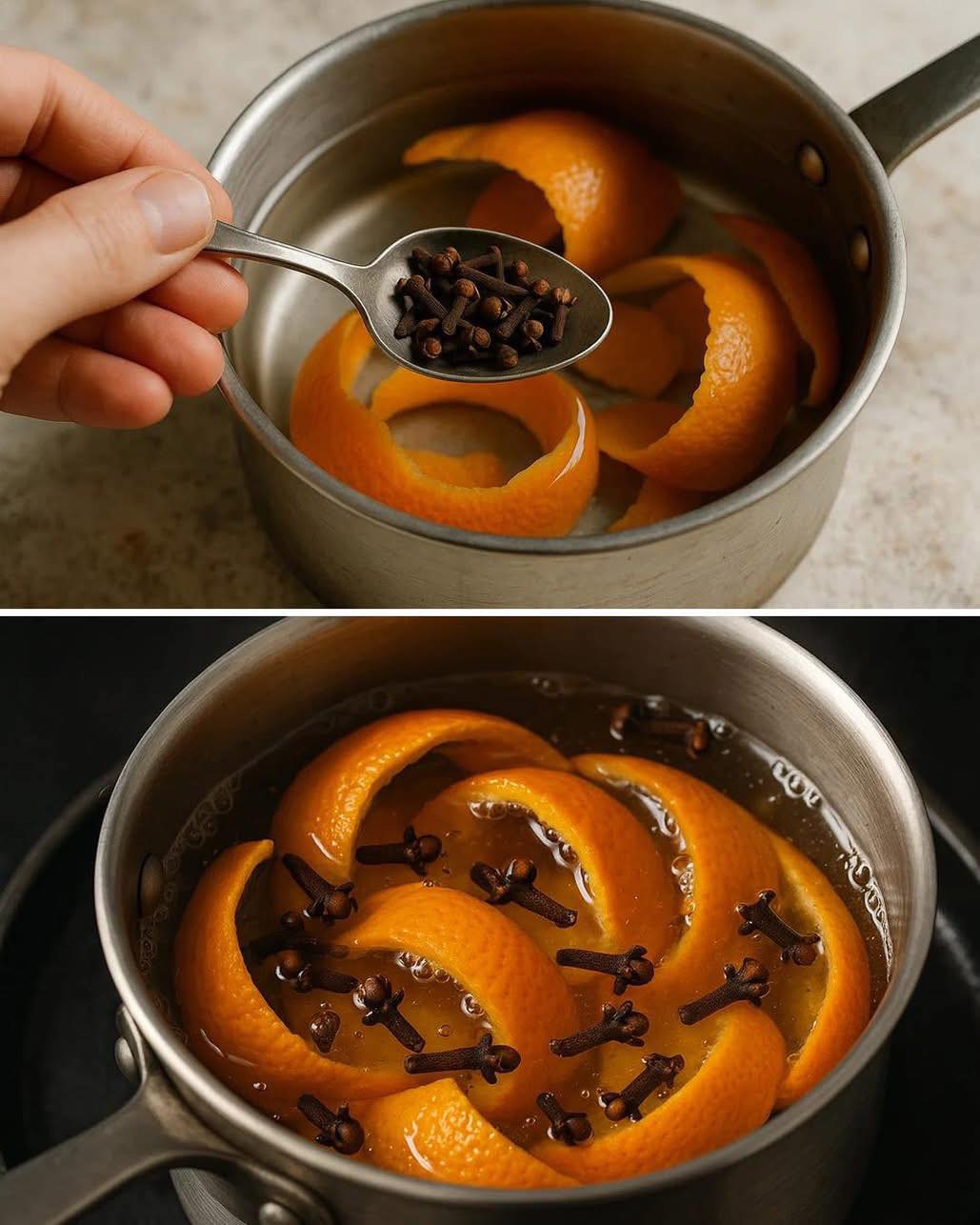 Orangenschalen mit Nelken kochen: Das natürliche Rezept, das wärmt, duftet und wohltut