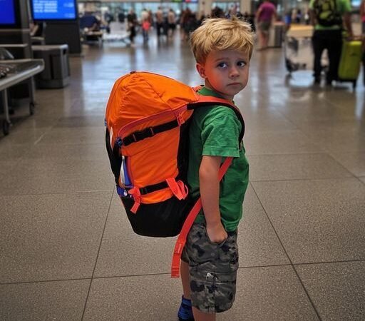 Vi a un Niño Perdido en el Aeropuerto — Lo que Tenía en su Mochila me Dejó Sin Aliento.