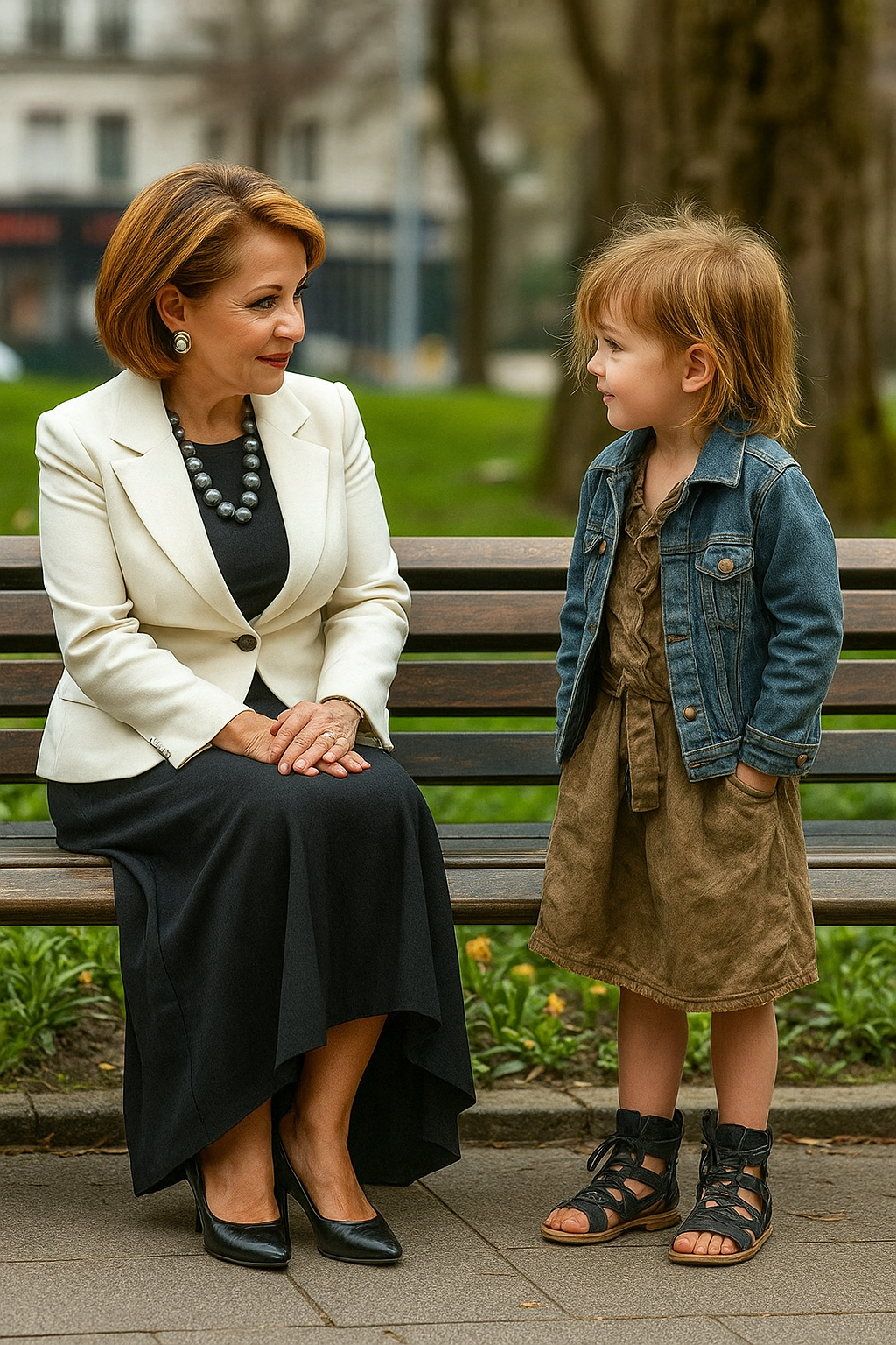 Als sie im Krankenhaus ankam, um ihren sterbenden Ehemann zu sehen, warf eine reiche Frau Geld einem Bettelmädchen zu