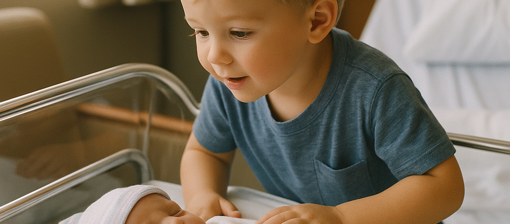 „Mein Sohn begann sich seltsam zu verhalten, nachdem ich meine neugeborene Tochter nach Hause gebracht hatte – und er hatte recht“