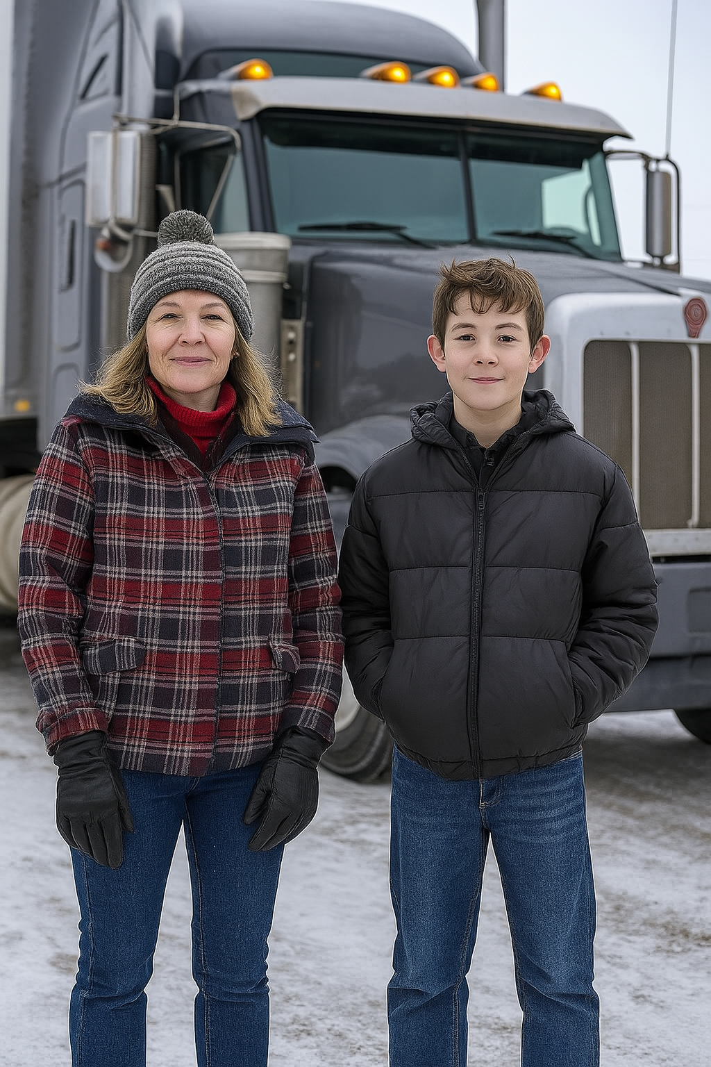 Ich arbeite als LKW-Fahrerin und nahm einen Jungen auf einer einsamen Straße mit – nachdem ich seine Geschichte hörte, drehte ich um und es veränderte mein Leben