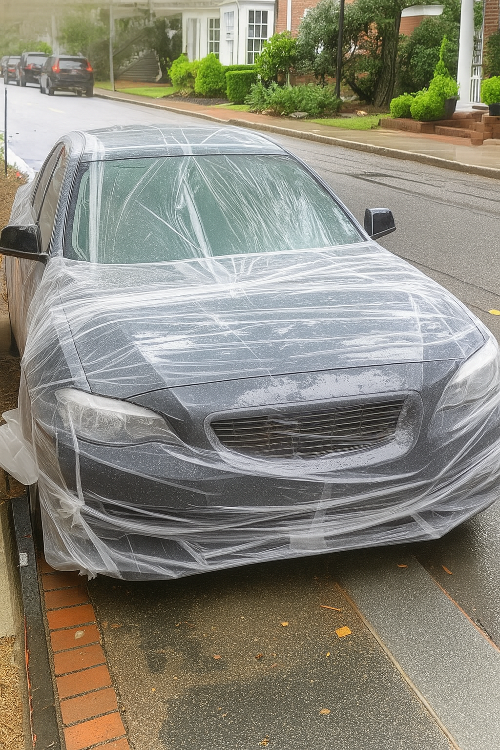 Meine Nachbarn haben mein Auto mit Klebeband umwickelt, nachdem ich sie gebeten hatte, nicht mehr in meiner Parklücke zu parken – ich habe es ihnen nicht durchgehen lassen