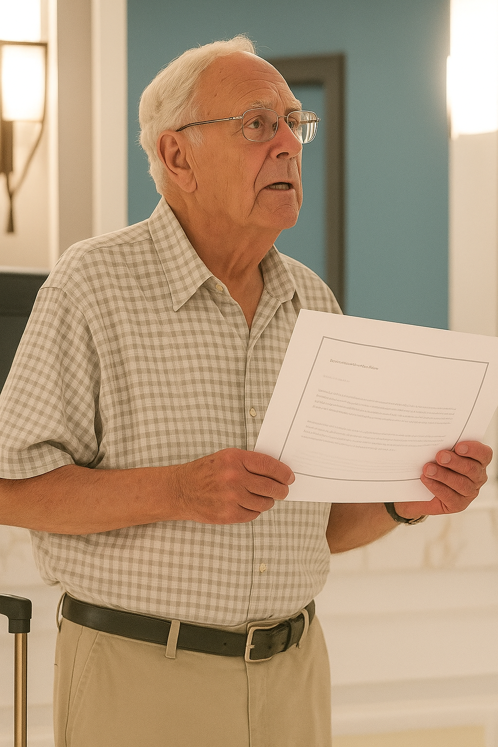 Meine Familie ließ Opa im Hotel zurück, um nicht zu zahlen .