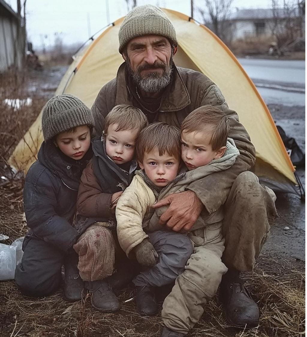 Vater von 4 Kindern, der in einem Zelt lebt, gibt seine letzten 2 Dollar einem Fremden an der Tankstelle – und wacht als Eigentümer eines großen Unternehmens auf