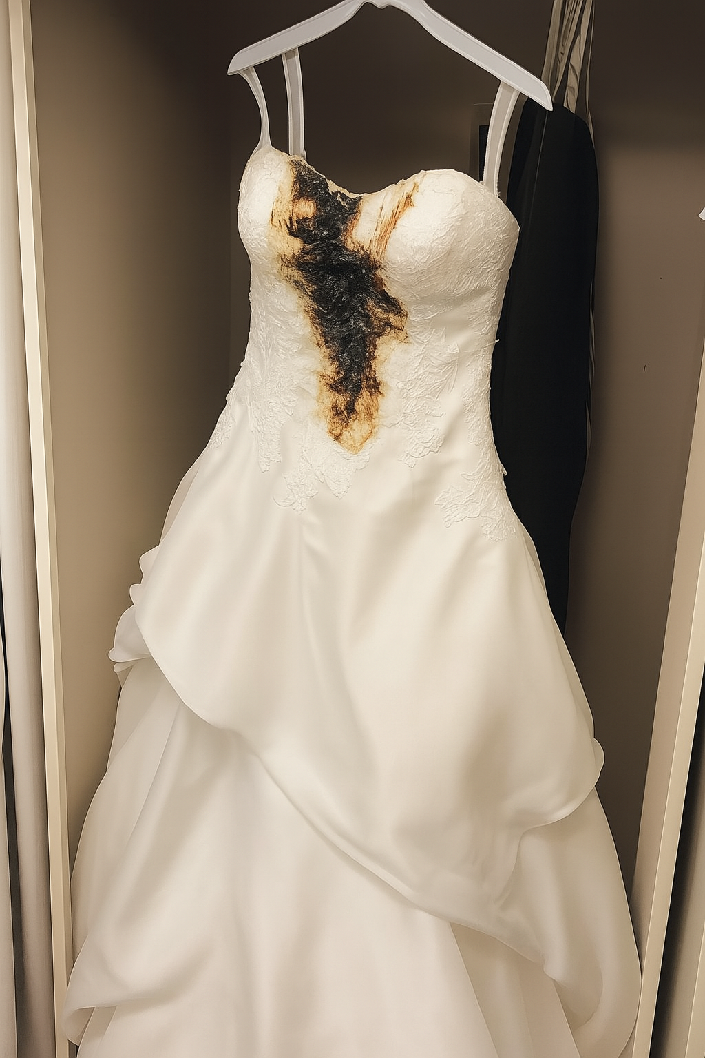 Ich Entdeckte, Dass Mein Hochzeitskleid Mit Einem Bügeleisen Zerstört Wurde