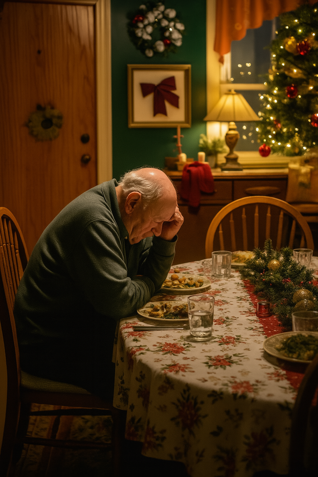 Kinder ignorieren die Weihnachtseinladung ihres alten Vaters – nur der 7-jährige Enkel erscheint