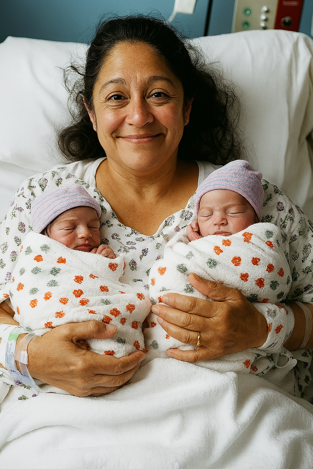 53-jährige Frau bringt Zwillinge zur Welt – doch ihr Schwiegersohn erkennt bekannte Muttermale