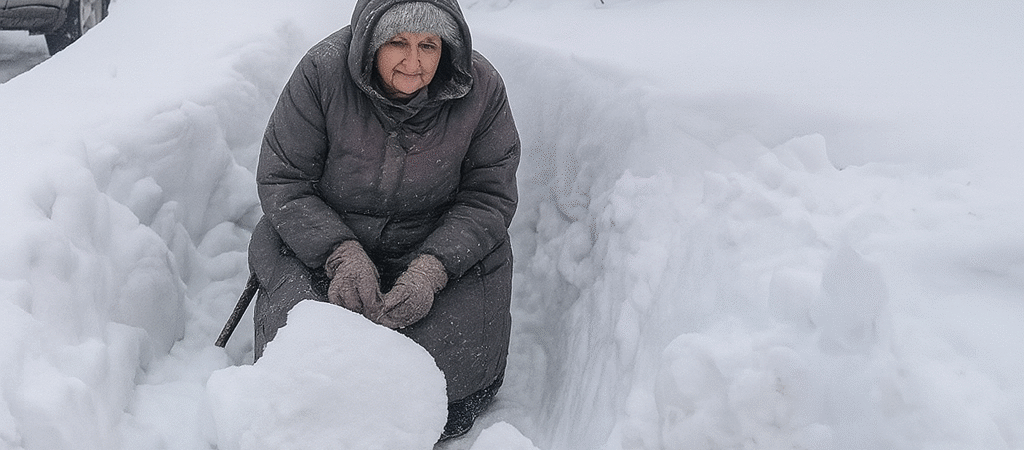 ❄️ Auf dem Weg zur Arbeit fand ich eine alte Frau fast erfroren im Schnee – Was sie mir gab, veränderte alles