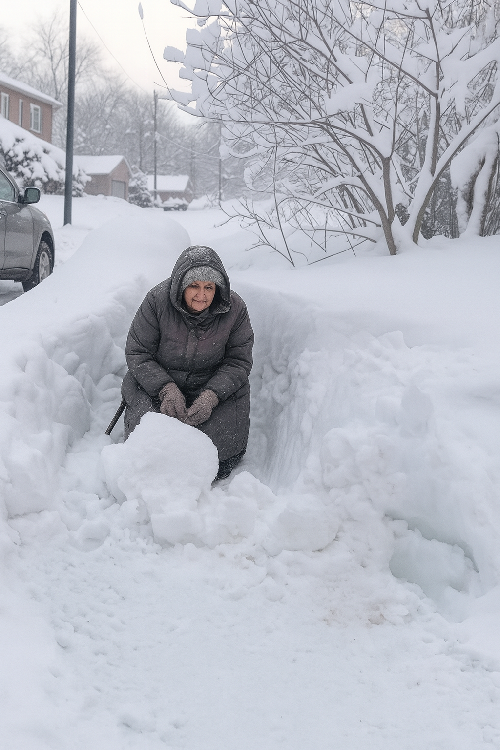 ❄️ Auf dem Weg zur Arbeit fand ich eine alte Frau fast erfroren im Schnee – Was sie mir gab, veränderte alles