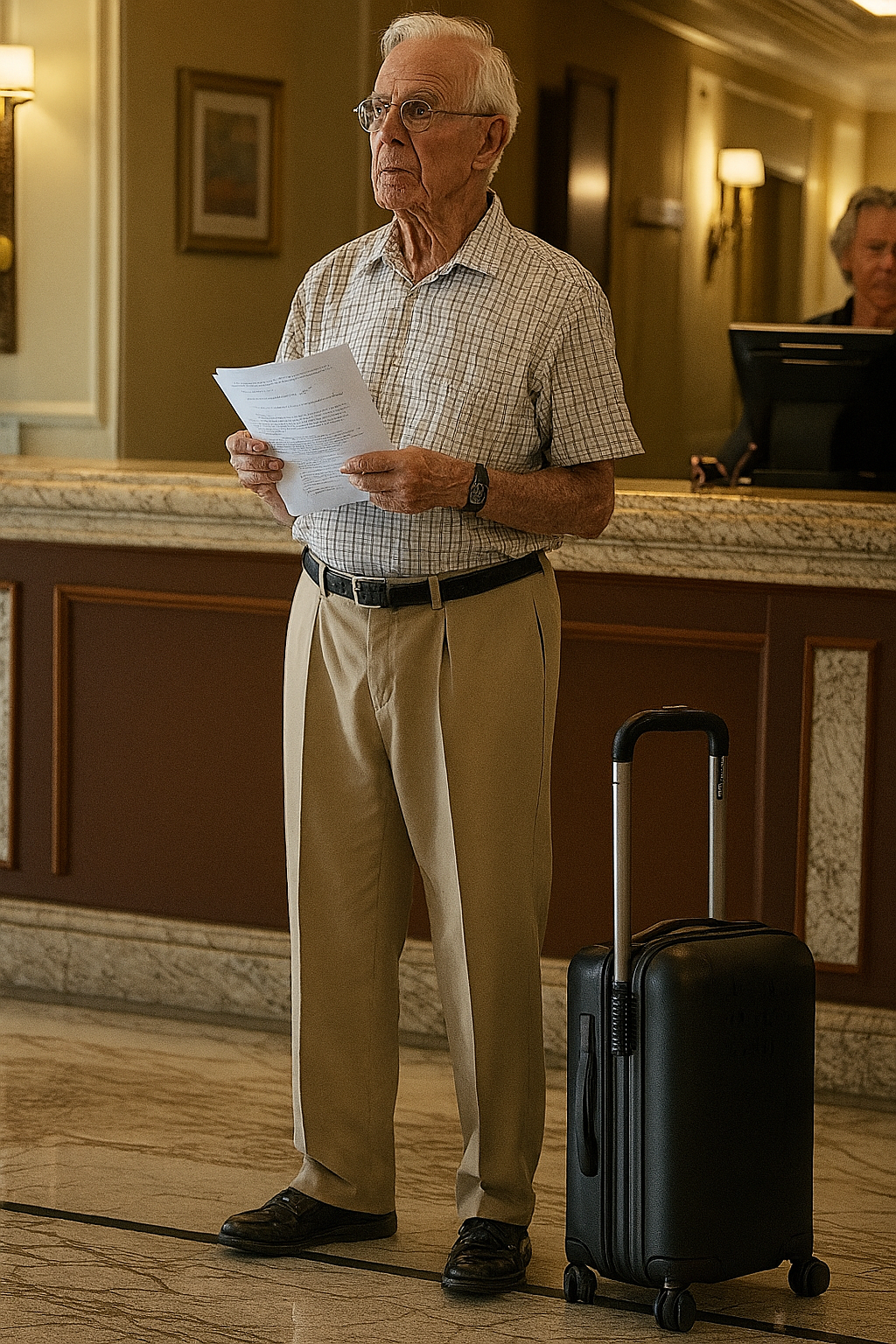 Meine Familie ließ Opa im Hotel zurück, um nicht zu bezahlen – sie wussten nicht, dass ich der falsche Enkel war, mit dem man sich anlegt