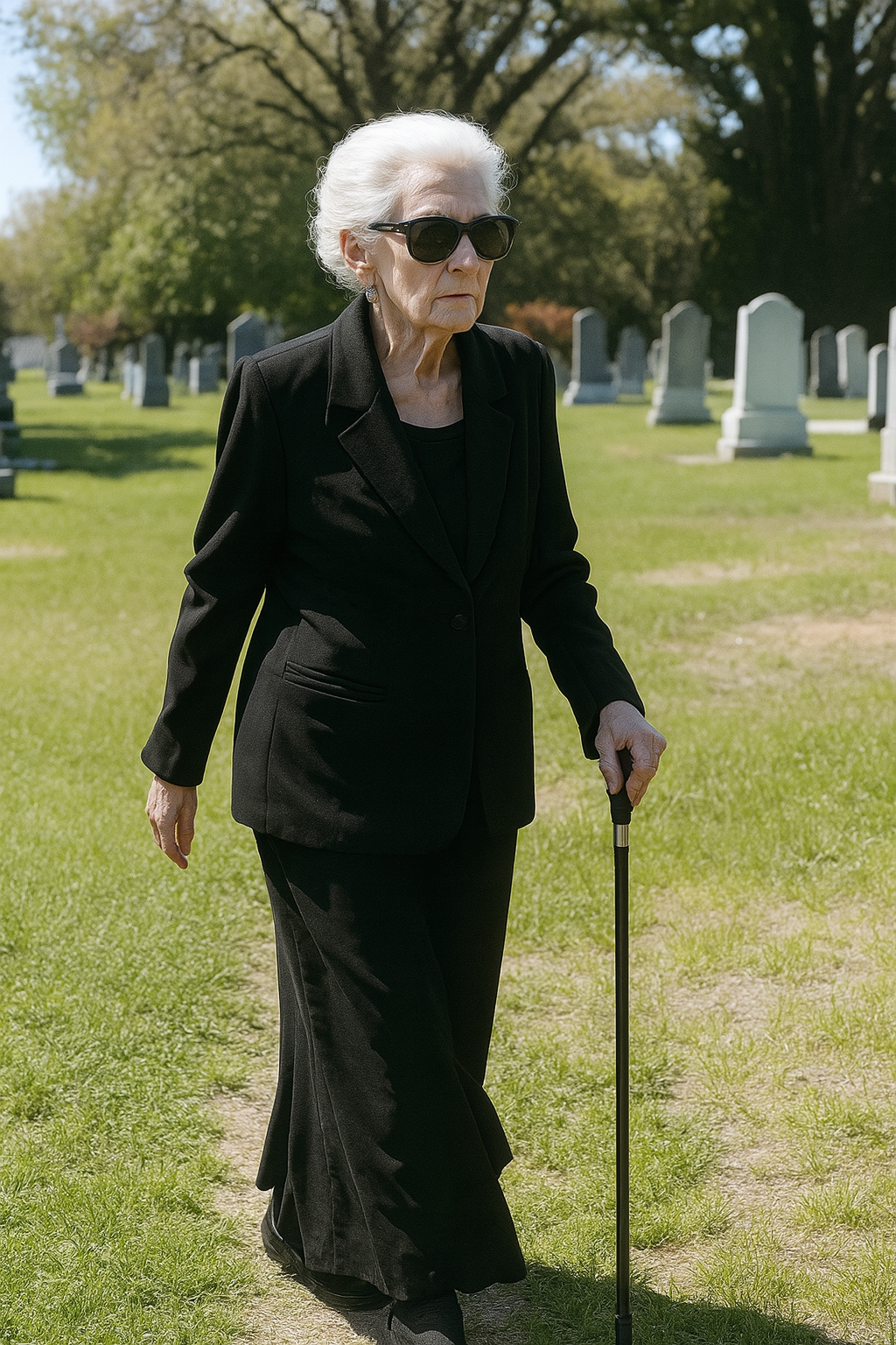 Eine blinde ältere Frau bat mich, sie nach Hause zu begleiten – am nächsten Tag standen ihre Söhne mit der Polizei vor meiner Tür