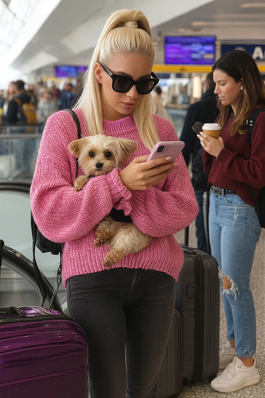 Eine arrogante Hundebesitzerin ruinierte das Flughafenerlebnis – aber sie verdiente, was ich am Gate tat