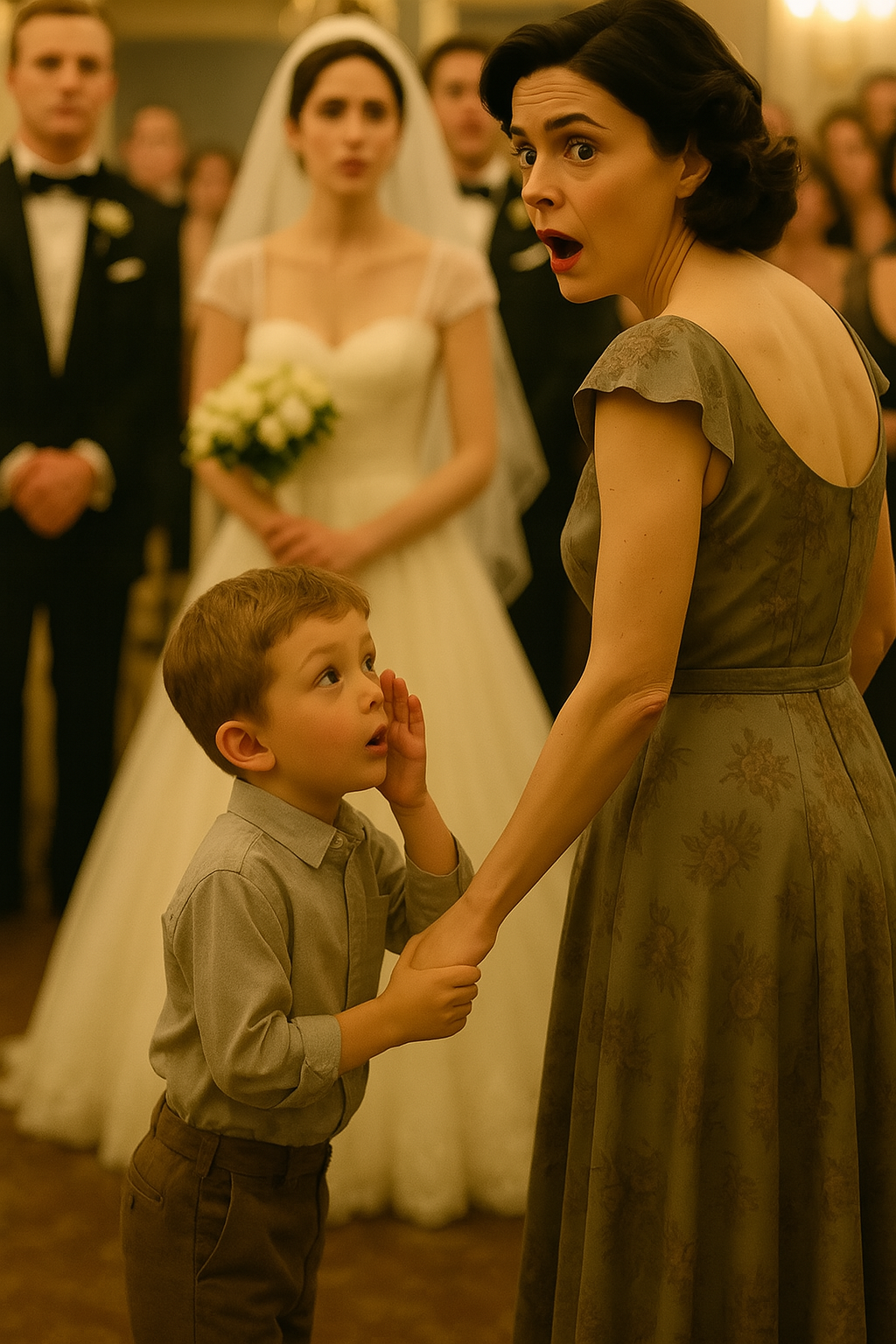 Während der Hochzeit meiner Schwester nahm mein siebenjähriger Sohn meine Hand und flüsterte: „Mama, wir müssen gehen. Sofort!“