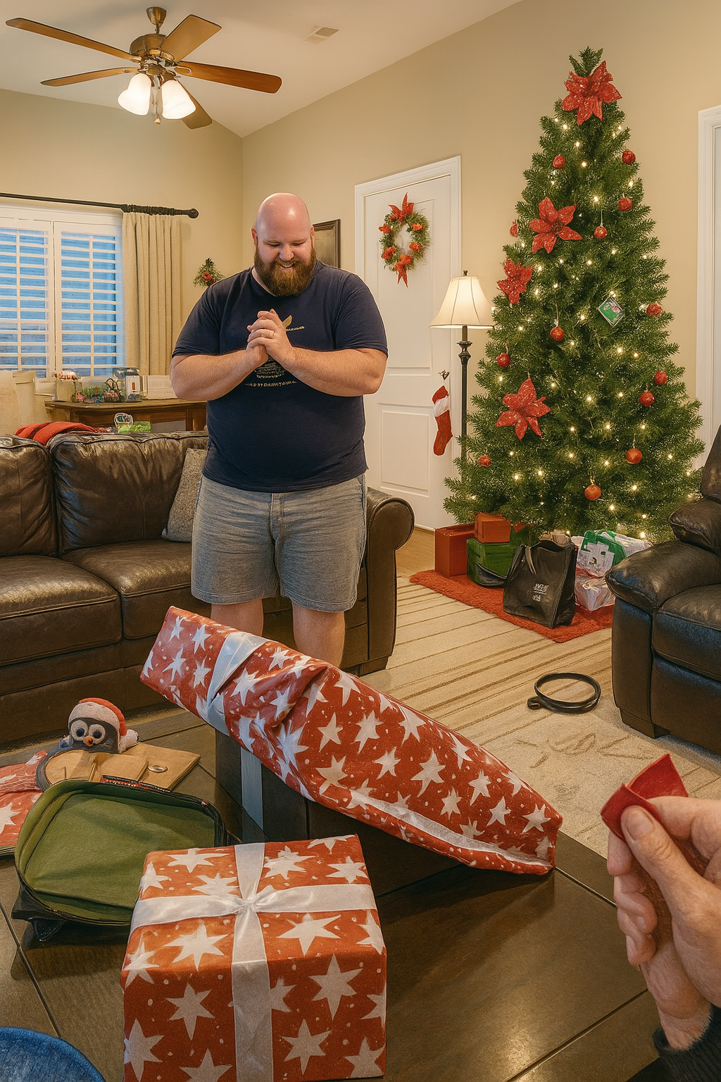 Unser Vater bat die ganze Familie, unserer Mutter Küchengeräte zu Weihnachten zu schenken, weil sie “nicht kochen kann” – also spielten wir ihm eine Lektion zurück