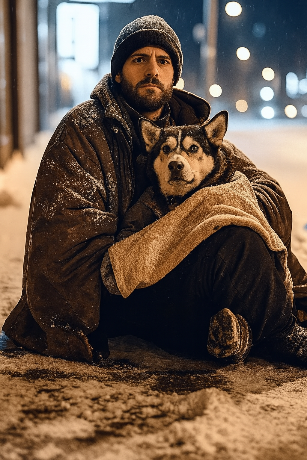 Ich kaufte einem Obdachlosen einen Shawarma und Kaffee – und er gab mir einen Zettel, der alles veränderte