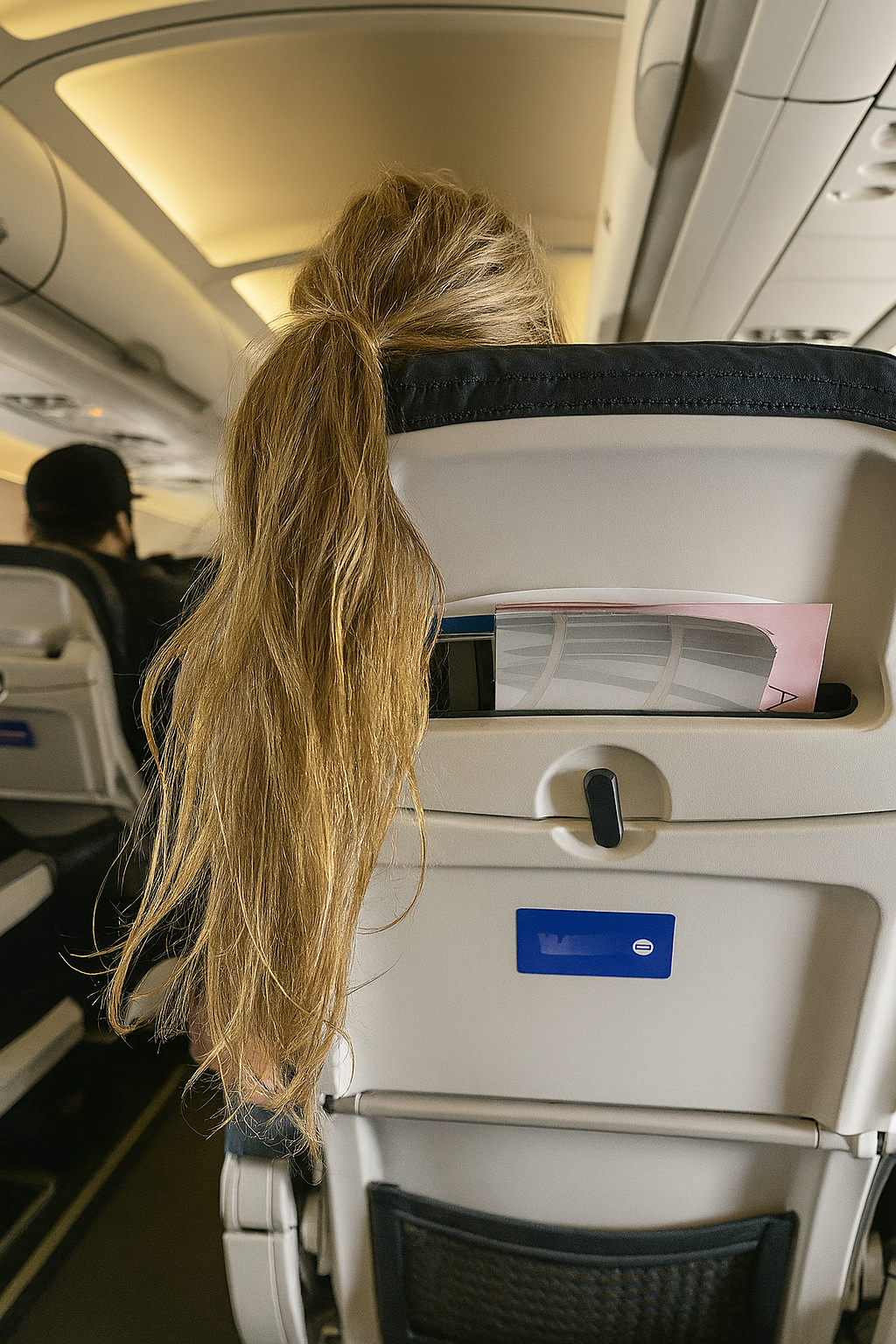 Ein Mädchen im Flugzeug warf ihr Haar über meinen Tisch – also erteilte ich ihr eine Lektion, die sie nie vergessen wird