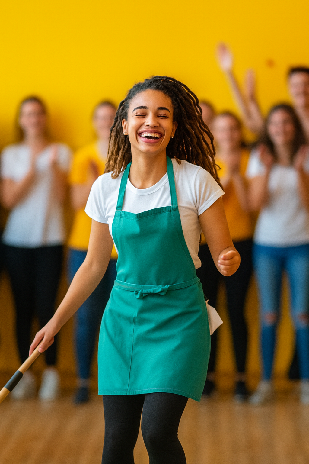 Sie luden die Putzfrau zum Tanzen ein, weil sie es lustig fanden… aber ihre erste Drehung raubte allen den Atem.
