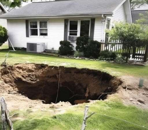 Ich kam aus dem Urlaub zurück und fand ein riesiges Loch in meinem Garten – ich war kurz davor, die Polizei zu rufen, bis ich sah, wer darin war