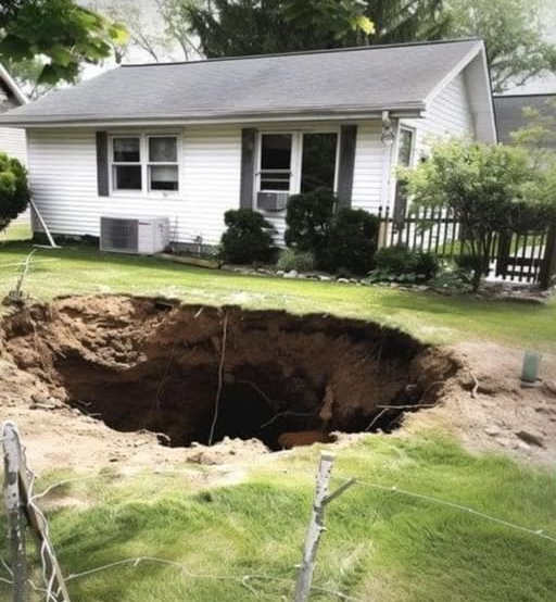 Ich kam aus dem Urlaub zurück und fand ein riesiges Loch in meinem Garten – ich war kurz davor, die Polizei zu rufen, bis ich sah, wer darin war