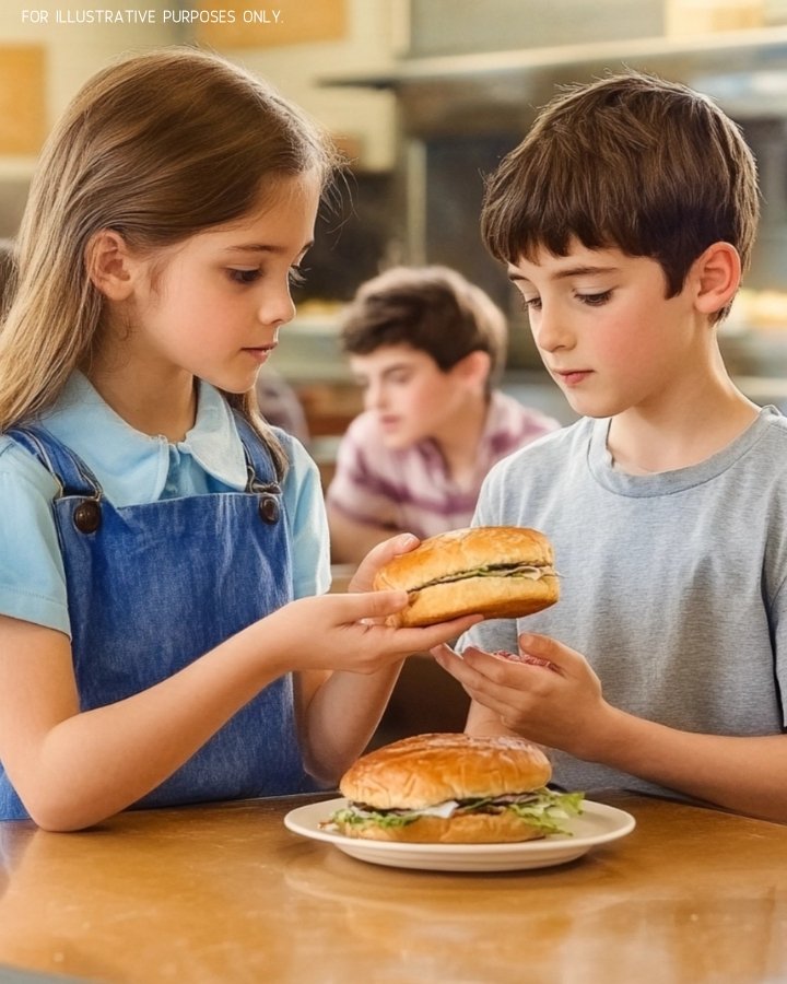 Ein kleines Mädchen teilt ihr Mittagessen mit einem hungrigen Mitschüler – Jahre später erscheint er auf ihrer Hochzeit, und wer hätte das gedacht.