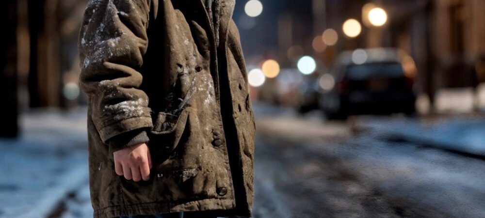 An Silvesterabend warf ein Junge von seinen Eltern aus dem Haus.