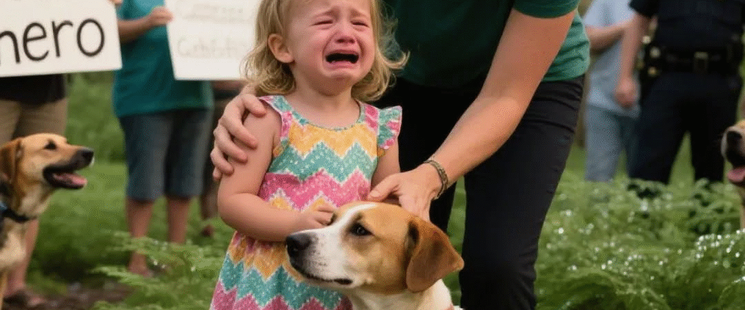 Zweijähriges Mädchen verschwindet spurlos – Pitbull bleibt an ihrer Seite, bis sie gefunden wird