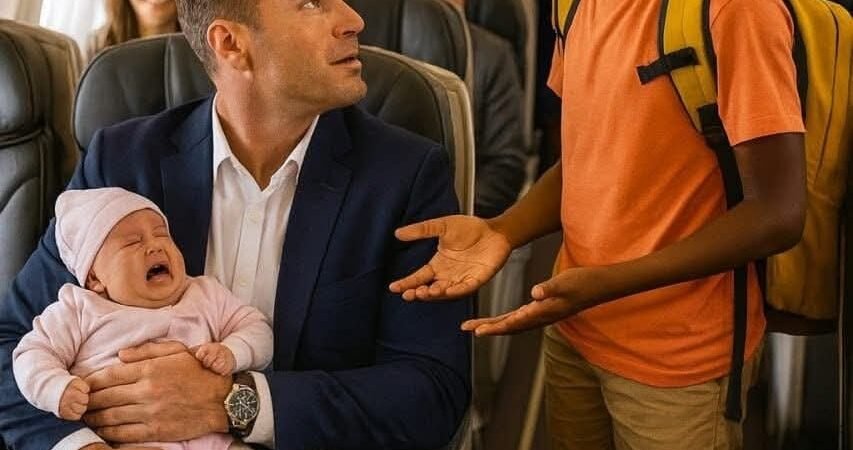 Das Baby des Milliardärs hörte im Flugzeug nicht auf zu weinen — bis ein junger Mann das Undenkbare tat
