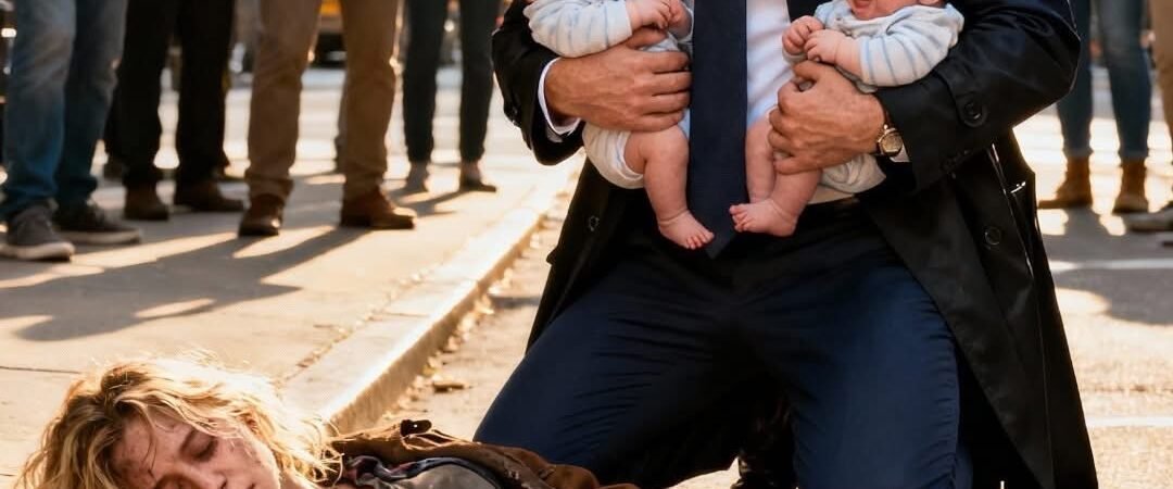 Das Geheimnis der Zwillinge auf dem Bürgersteig