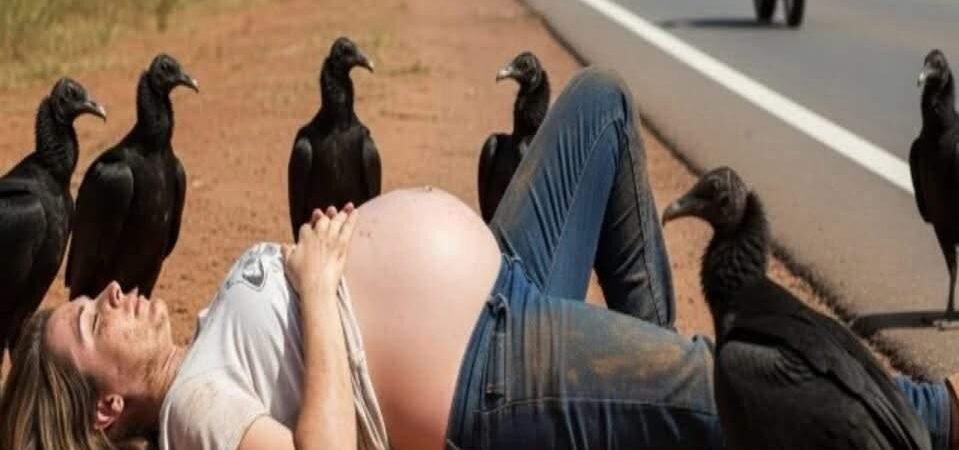 Ein einsamer Lastwagenfahrer findet eine OHNMÄCHTIGE SCHWANGERE, von Aasgeiern umkreist…