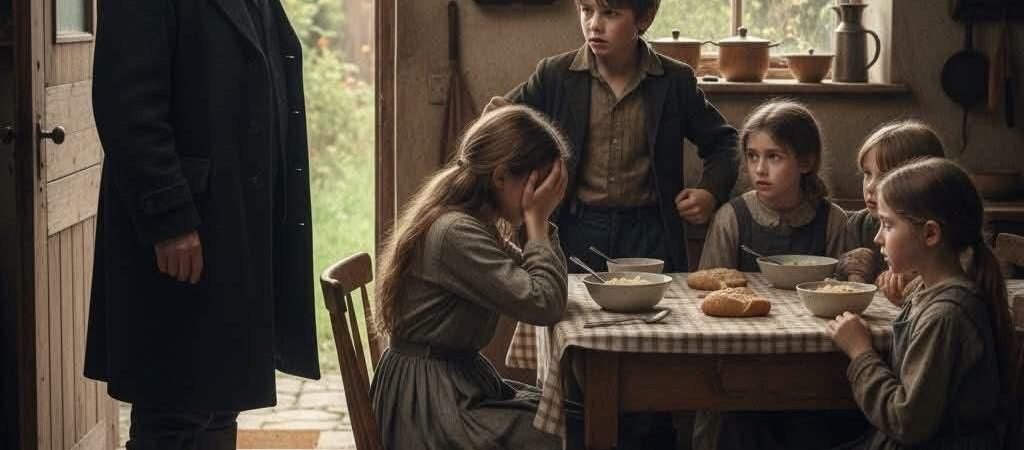 EINE LEDIGE MUTTER MIT VIER KINDERN LIEß EINEN FREMDEN IN IHR KLEINES HAUS