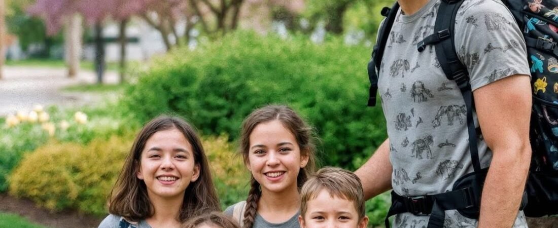 SIE VERLIEß IHN MIT FÜNF KINDERN.