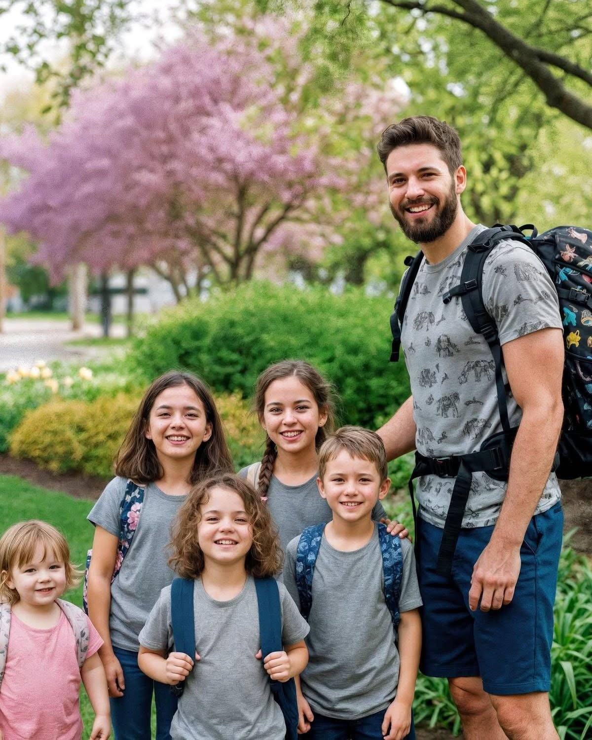 SIE VERLIEß IHN MIT FÜNF KINDERN.