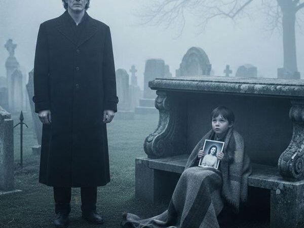 Der Geschäftsmann besucht das Grab seiner Frau — und erstarrt, als er ein Kind darauf schlafen sieht…