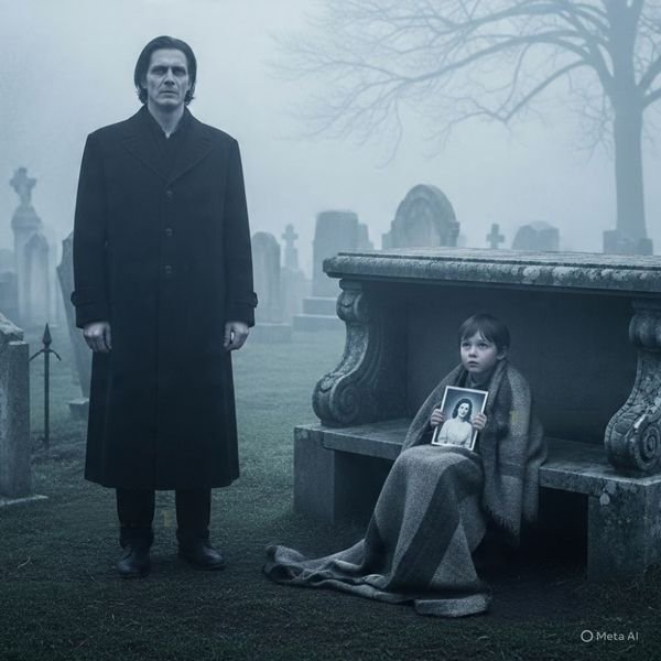Der Geschäftsmann besucht das Grab seiner Frau — und erstarrt, als er ein Kind darauf schlafen sieht…