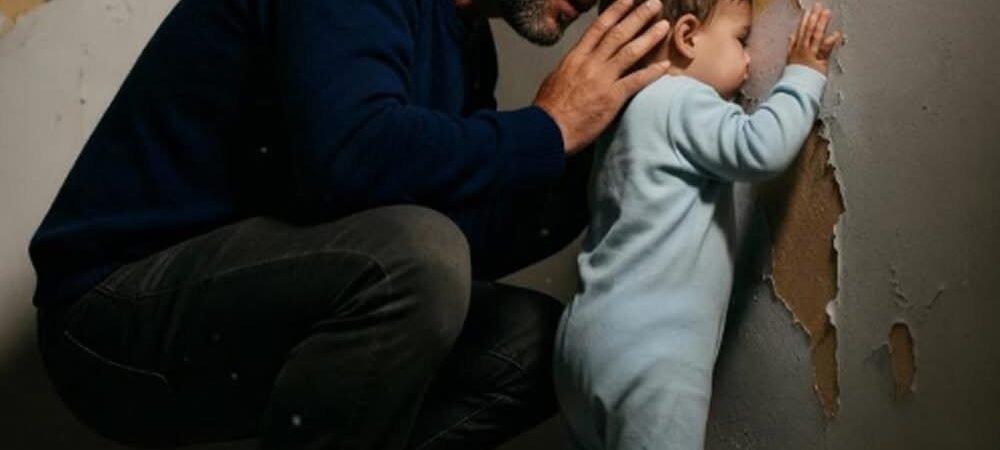 EIN VATER ENTDECKTE, DASS SEIN EINJÄHRIGER SOHN STÄNDIG MIT DEM GESICHT AN DER WAND LEHNTE