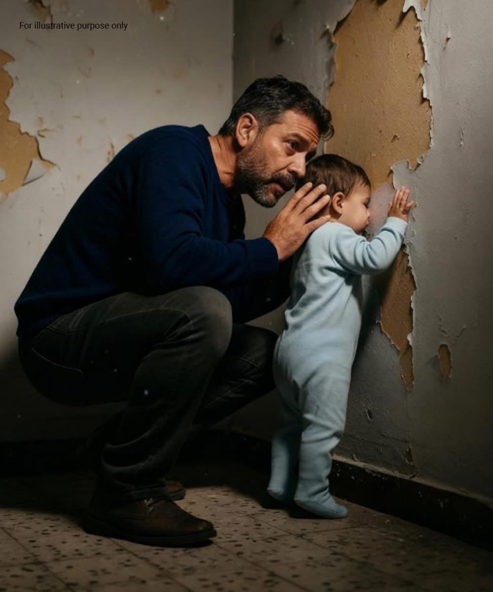 EIN VATER ENTDECKTE, DASS SEIN EINJÄHRIGER SOHN STÄNDIG MIT DEM GESICHT AN DER WAND LEHNTE