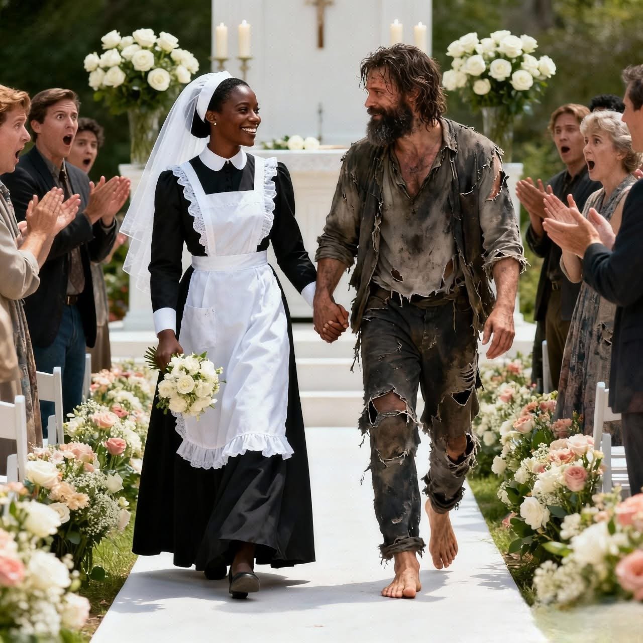 ICH HEIRATETE EINEN OBDACHLOSEN, DEN JEDER BEI UNSERER HOCHZEIT AUSGELACHT.