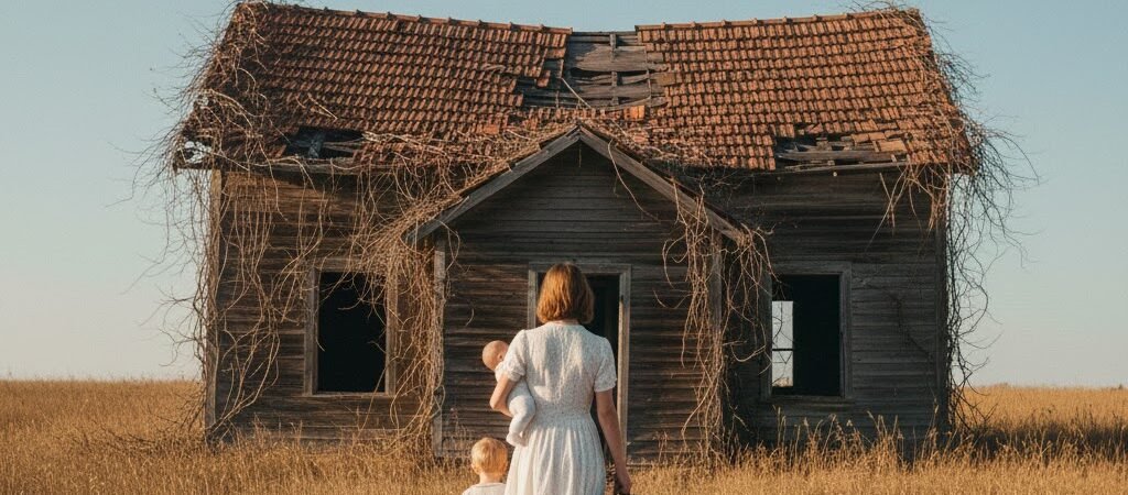 Eine verwitwete Mutter kaufte ein altes Grundstück, das niemand wollte…