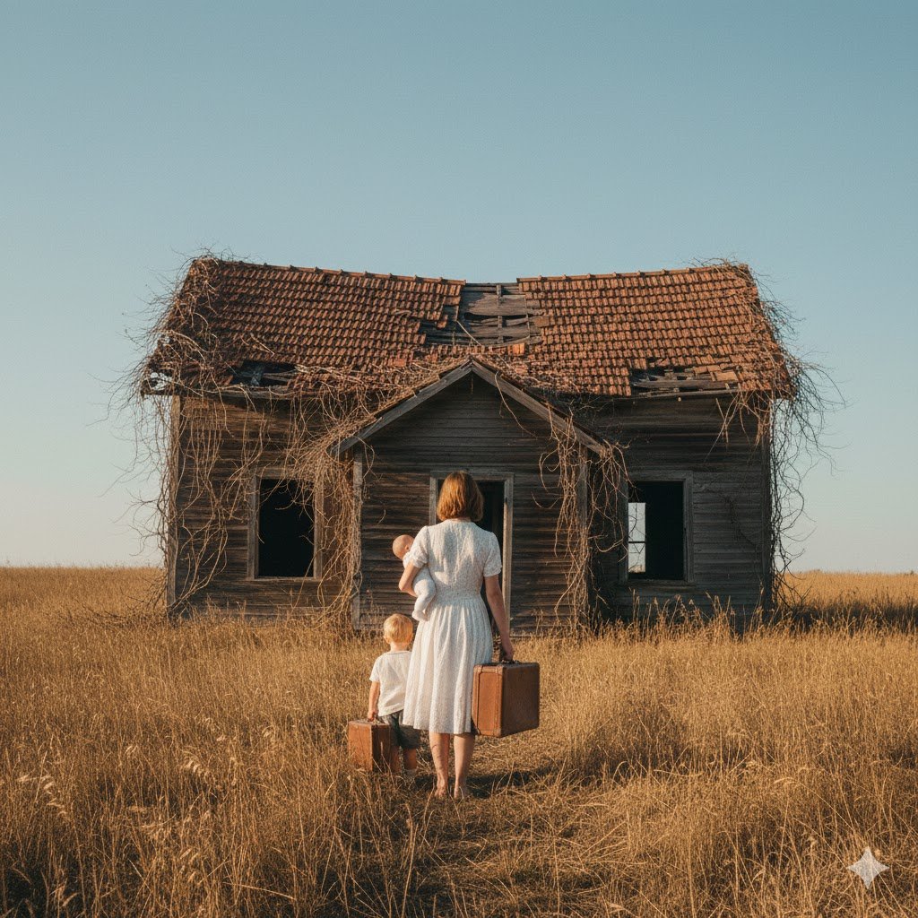 Eine verwitwete Mutter kaufte ein altes Grundstück, das niemand wollte…