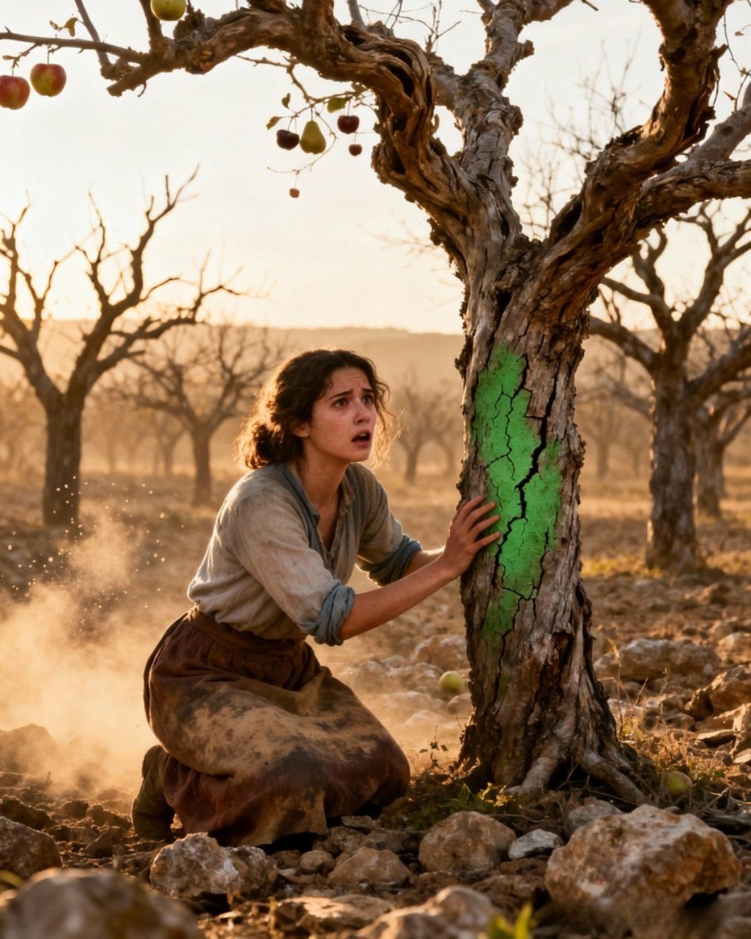 Er ließ ihr nur vertrocknete Bäume…